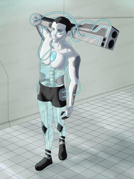 Rendered full body